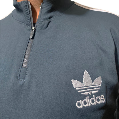 Premium Adi Zipper Tracksuit (Swiss Fabric) | Zink